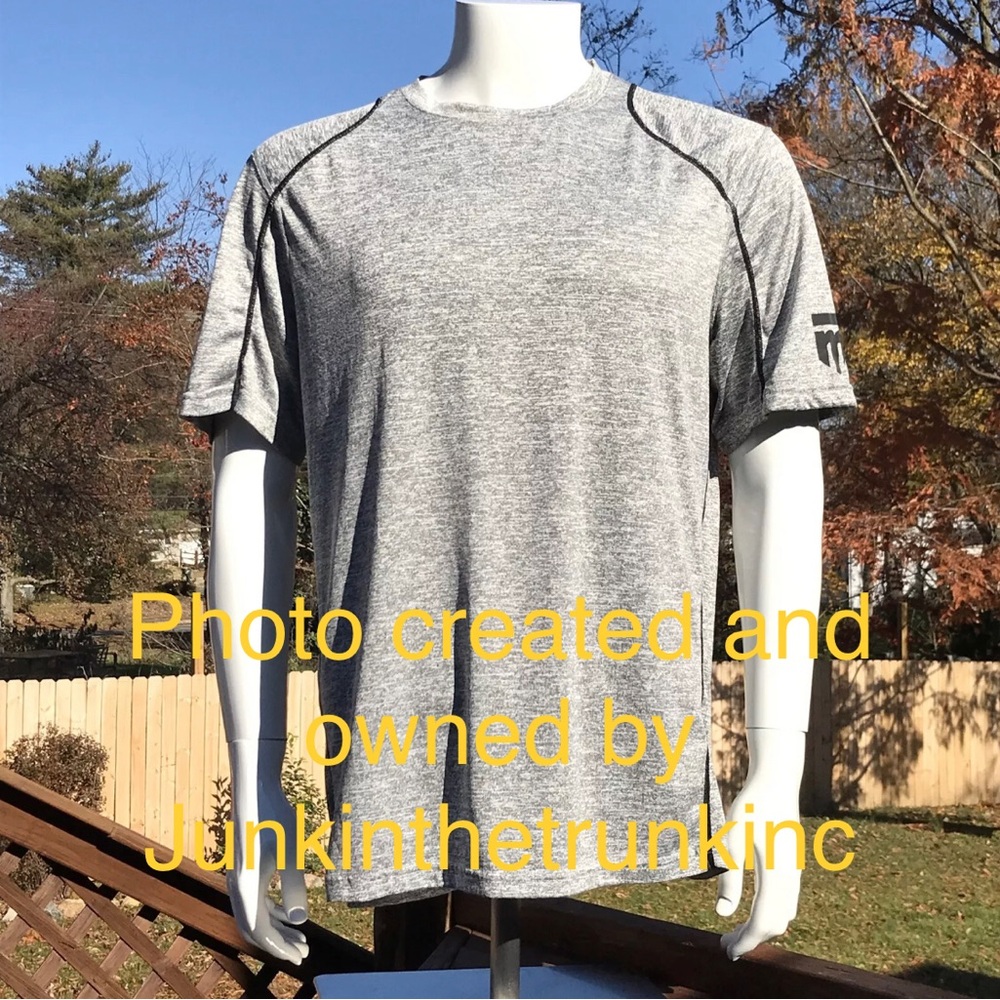 Mongoose BMX Bikes Mens L T-Shirt Large Jersey Cooling Moisture Fabric Gray